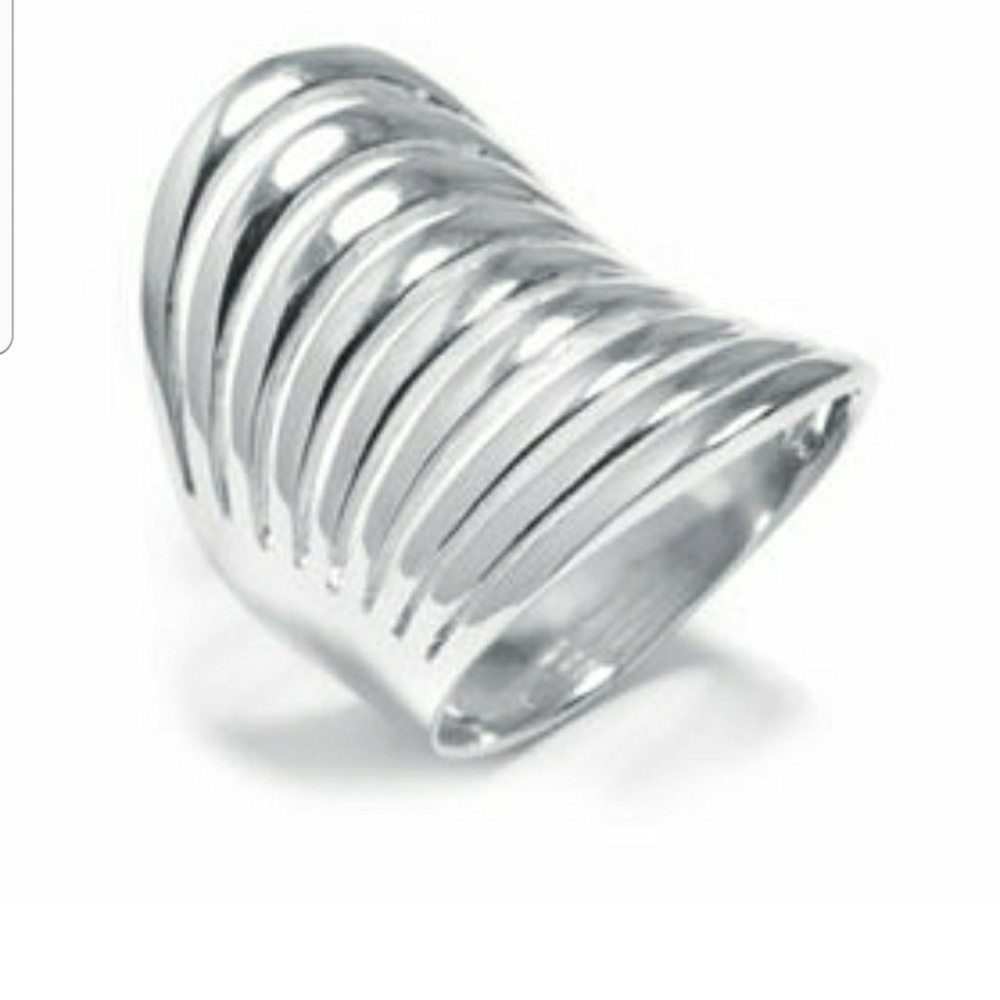 Multi-row Sterling Silver Ring